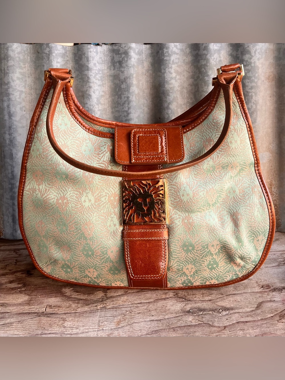 Anne Klein Vintage Canvas Shoulder Bag